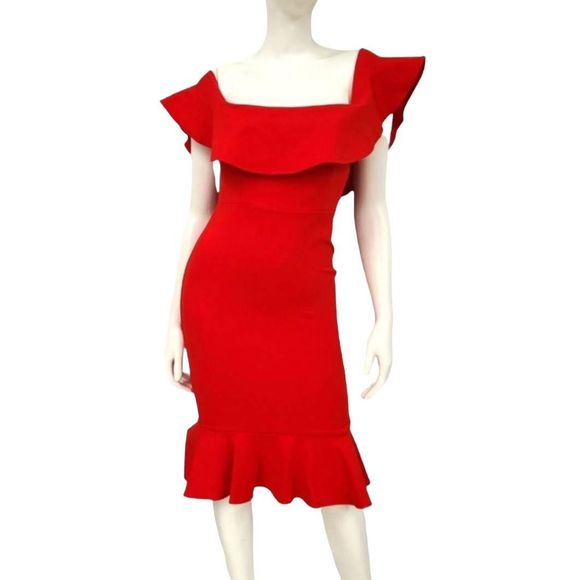 Forever 21 Dresses & Skirts - NWT Forever 21 Red Off Shoulder Dress Medium